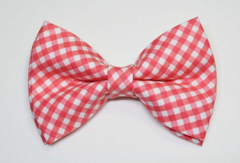 men/'s bow tie Pink bow tie Coral Pink Cross Check Bow Tie check bow tie baby bow tie Coral bow tie adult bow tie boy bow tie