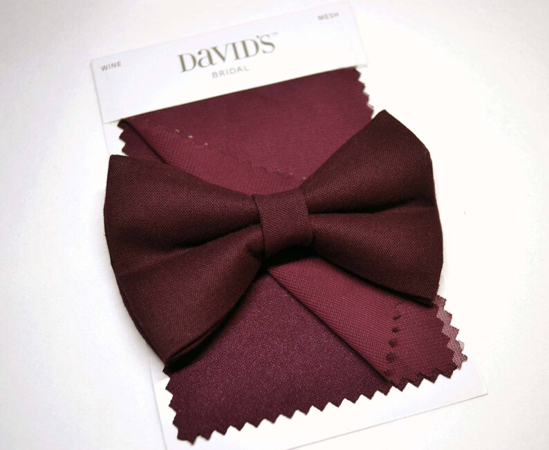 Burgundy Bow Tiewine Bow Tie Baby Bow Tie Boys Bow Tiebaby Etsy