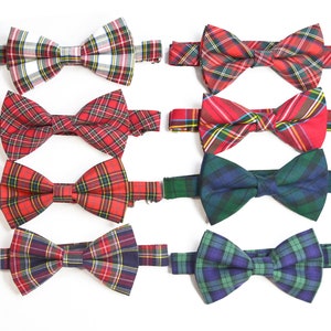 Christmas plaid bow tie, Red Tartan Bow tie, For kids,adult,mens,baby&#39;s,teen&#39;s, dogs, Hairbow, Christmas Gift, Christmas outfit, navy,red