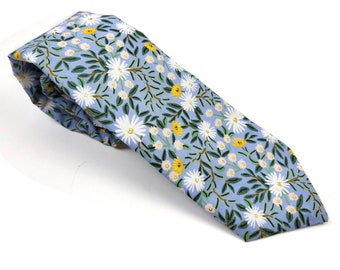 Daisy Field Crem/Navy/Blue Neck tie/Rifle Paper Co/wedding/For Men/kids/Groomsmen/Gift For him/Rifle paper co/3 colors available/baby/son