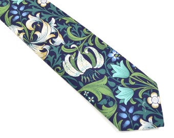 Floral Tie Golden Lily Floral Tie For Men Toddlers, and Boys Teens Ring bearer Groomsmen For Wedding Birthday Father's Day Gift For Him