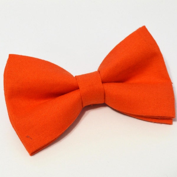 Orange Bow Tie/For Men/Boys/Children/Kids/Girl/Dog/Groomsmen/Baby's/Father's Day/Hairbow/Wedding/Gift For Him