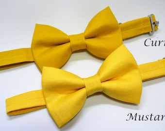 Mustard Yellow bow tie/Curry Yellow bow tie, boys bow tie,mens bow tie, baby bow tie, adult bow tie, wedding bow tieEaster/Easter