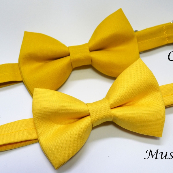 Mustard Yellow bow tie/Curry Yellow bow tie, boys bow tie,mens bow tie, baby bow tie, adult bow tie, wedding bow tieEaster/Easter