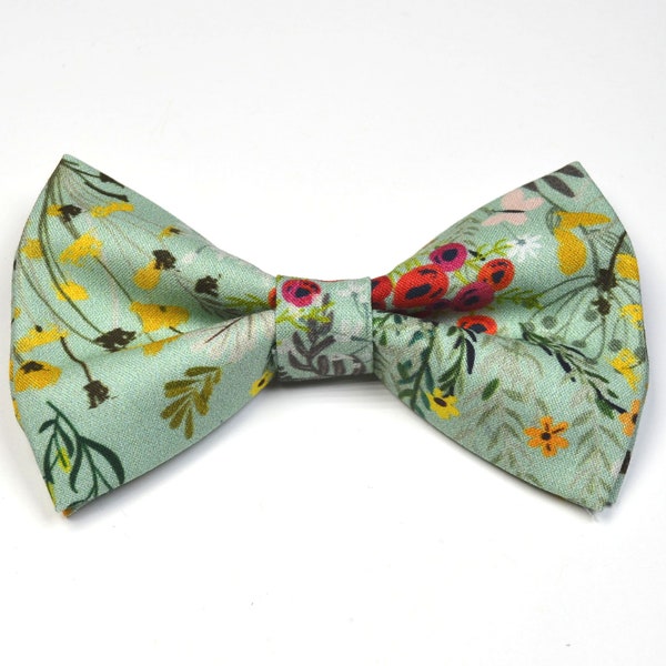 Sage Floral bow ties For baby, boy bow tie, baby bow tie,men's bow tie, peach bow tie, wedding bow tie, groomsmens bow tie