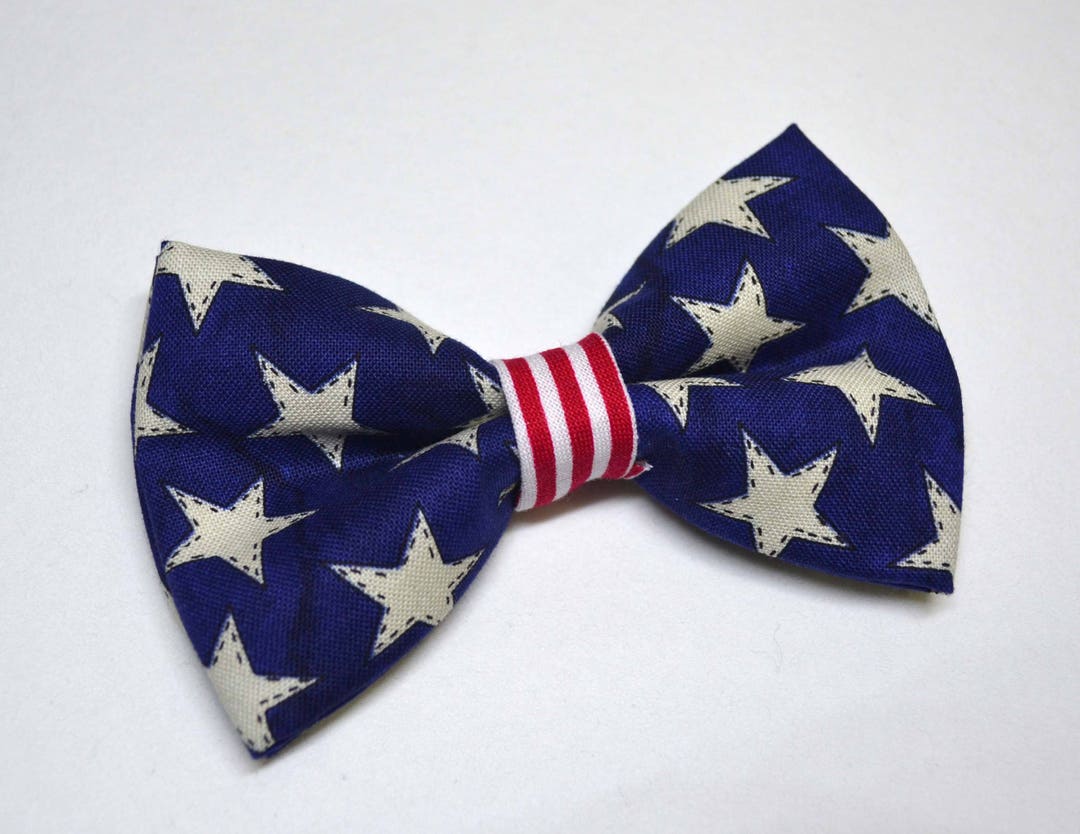 American Flag Bow Tie,navy Star Bow Tie, Boys Bow Tie, Baby Bow Tie