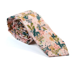 English Garden Meadow Neck tie /For Men/Boys/Children/Kids/Groomsmen/Baby's/Father's Day/Wedding/Gift For Him/baby/son