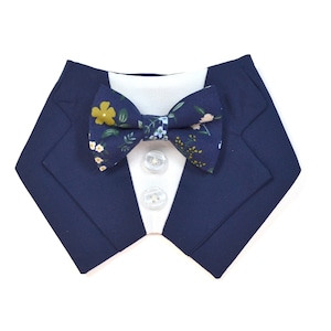 Bandana per cani Tuxedo grigia/Fascia per gatti Tuxedo/Fascia per smoking da matrimonio/Fascia per smoking verde salvia/Porta fedi per cani/beige/blu navy/nero/grigio/antracite
