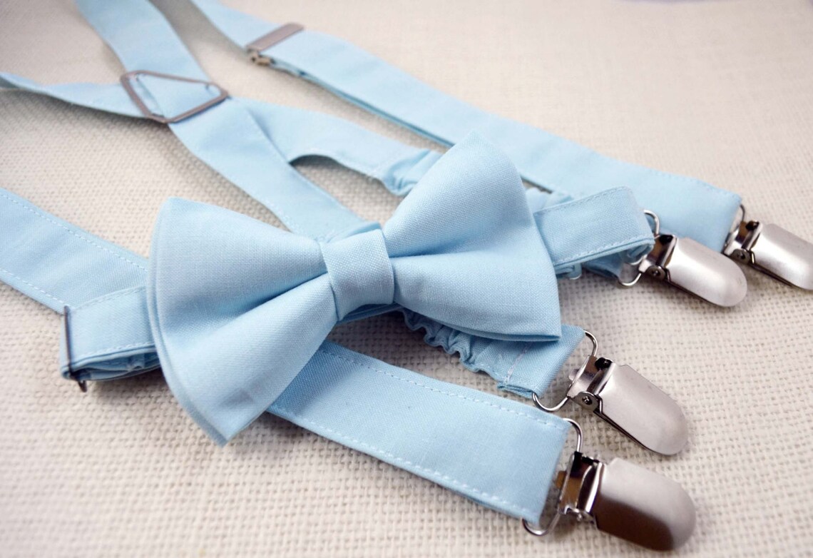 Baby Blue Bow Tie Boys Bow Tiebaby Bow Tieadult Bow Etsy