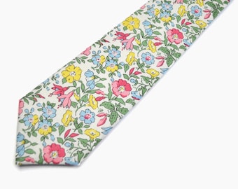 Floral Neck Tie/ Tie For Him, Kids Tie, Mens Tie, Pre Tie, Wedding Tie, Handmade/baby/son