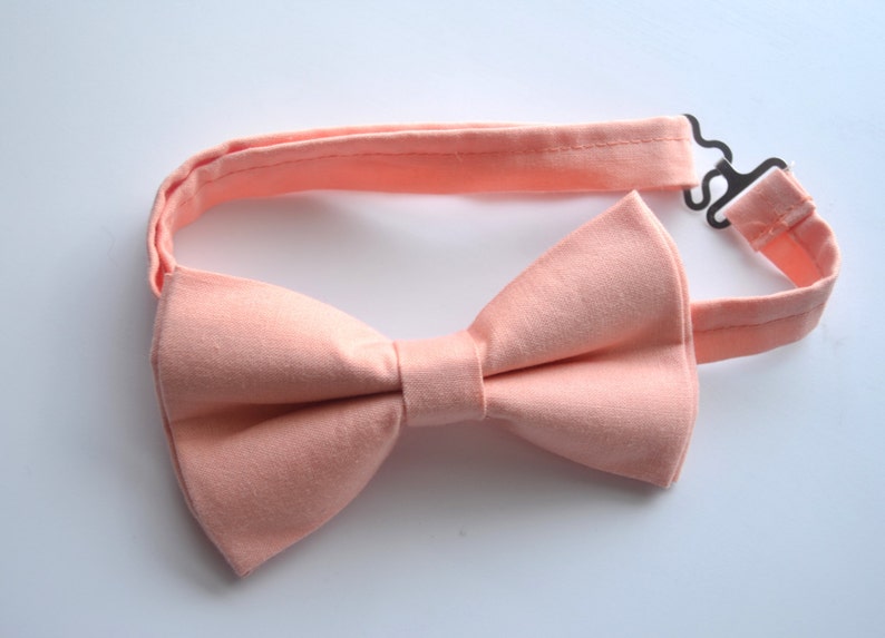 Ice Peach Bow Tie/peach Bow Tie/coral Bow Tie Boy Bow Tie Etsy
