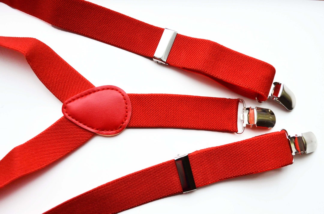 Red Suspender Etsy