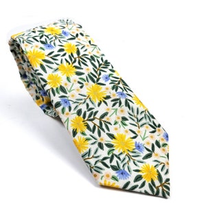 Daisy Field Crem/Navy/Blue Neck tie/Rifle Paper Co/wedding/For Men/kids/Groomsmen/Gift For him/Rifle paper co/3 colors available/baby/son