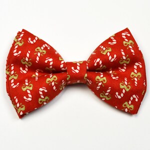 Christmas Candy Cane bow tie/Red bow tie with Candy Cane bow tie For boy, children, baby, toddler,adult,men,Christmas,red, bow tie