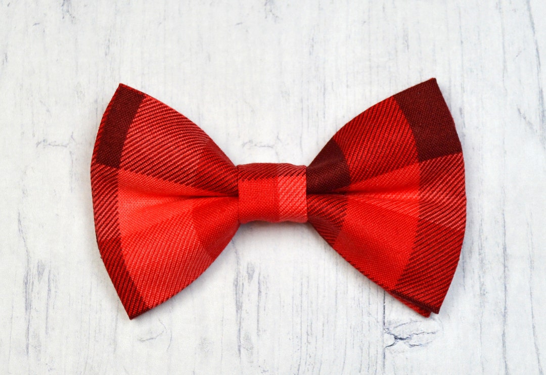 Valentine Red Plaid Bow Tie Boys Valentine's Outfit Etsy UK