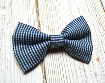 Navy Mini Check bow tie, boy bow tie, baby, adult,kids.teem.men's,children,navy bow tie, navy plaid,wedding