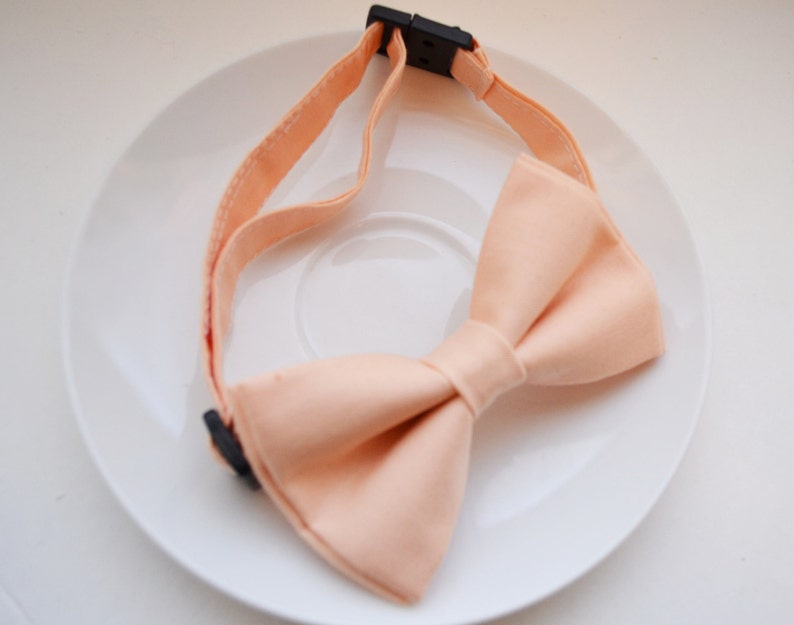 Ice Peach Bow Tie/peach Bow Tie/coral Bow Tie Boy Bow Tie Etsy