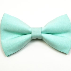 Mint bow tie, boys bow tie,baby bow tie, adult bow tie, groomsmen bow tie, wedding bow tie, Mint image 1