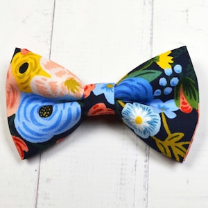 Blue and Navy Floral Bow tie For kids Bow tie, Mens Bow tie, Baby&#39;s Bow tie, Wedding, Ring bearer, Ring boy, blue bow tie, Flower bow tie