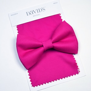 Begonia Bow tie, Fuchsia Pink bow tie For Valentine&#39;s Day/Boys/Men/Kids/Babys/Outfit/Pink Tie/Gift For Him