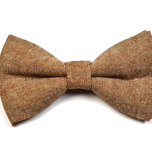 Taupe Linen bow tie/For Men/Boys/Children/Kids/Girl/Dog/Groomsmen/Baby's/Father's Day/Hairbow/Wedding/Gift For Him