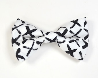 White bow tie for boys White bowtie with letter X for Men's Tie Dog Bowtie Pre tied bow tie Self tied Bowtie Handmade Gift Wedding