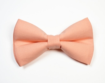 Bellini Bow tie, Peach Bow tie for Adult, Children, Baby, Boy,Ringbearer, Groomsmen,,Bellini, Peach