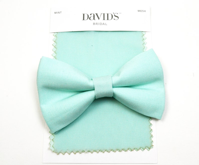 Mint bow tie, boys bow tie,baby bow tie, adult bow tie, groomsmen bow tie, wedding bow tie, Mint image 2