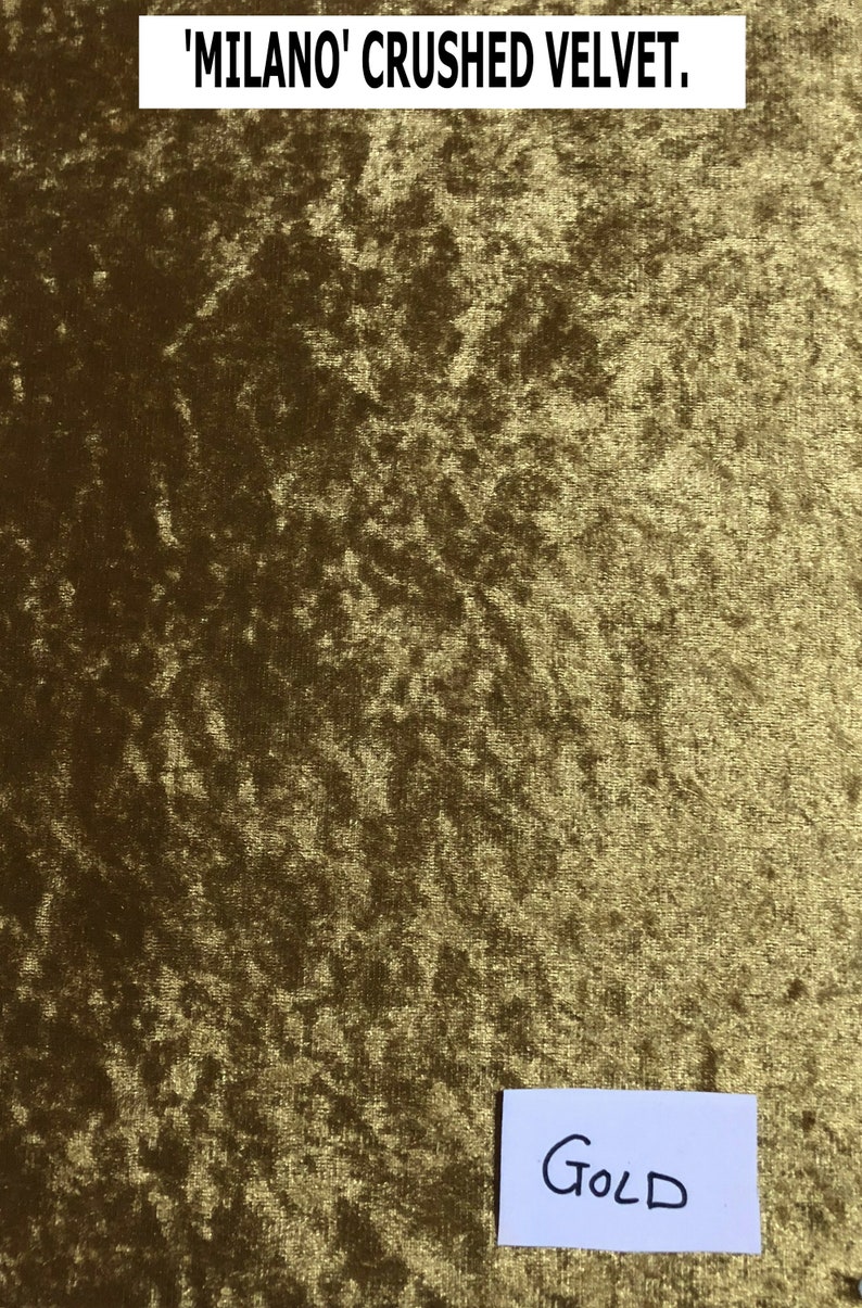 GOLD CRUSHED VELVET Bedspread Runner Throw or Cushion Cover Etsy UK
