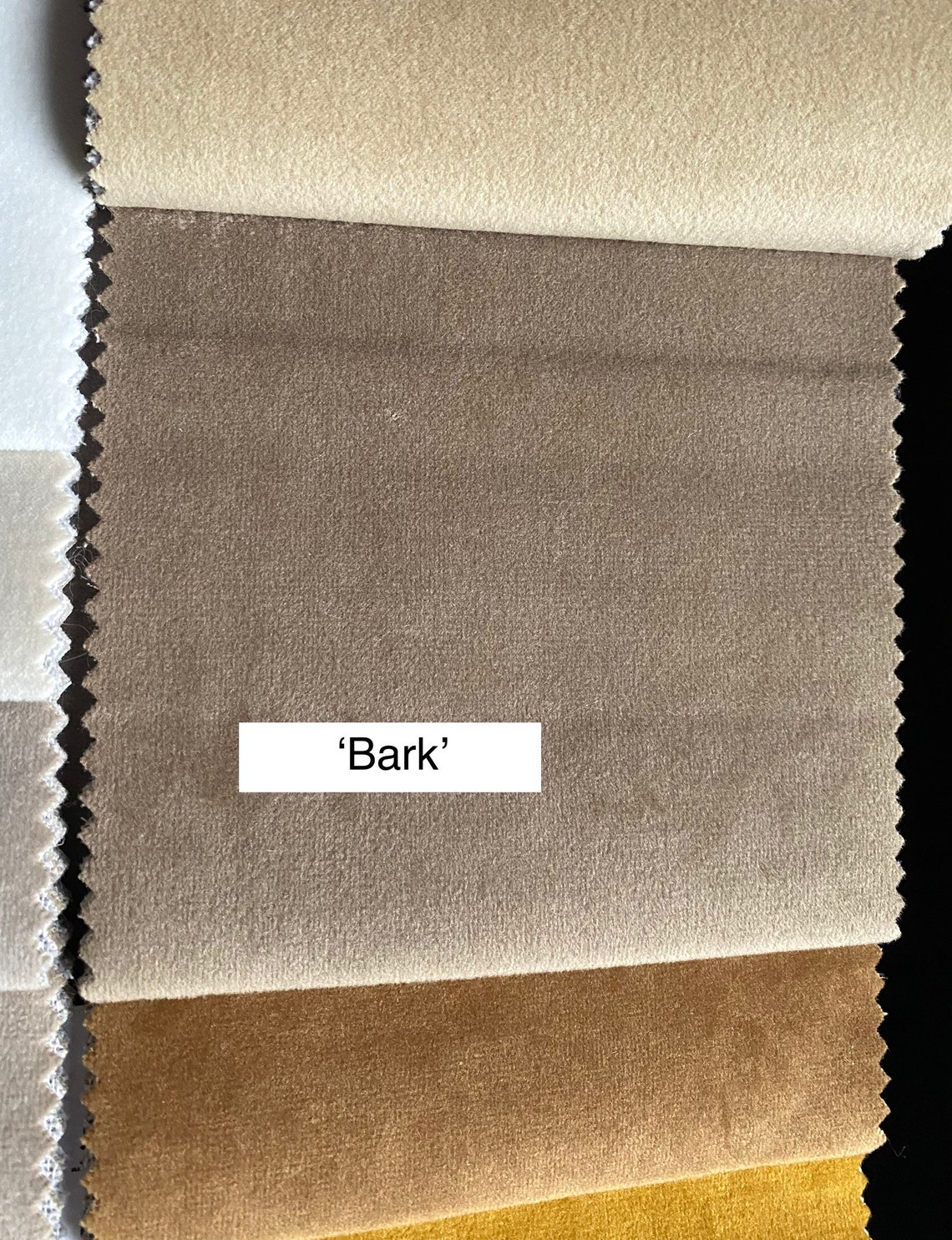 Neutral Made to Measure Velvet Curtains FABRIC SAMPLE. Living Room ...