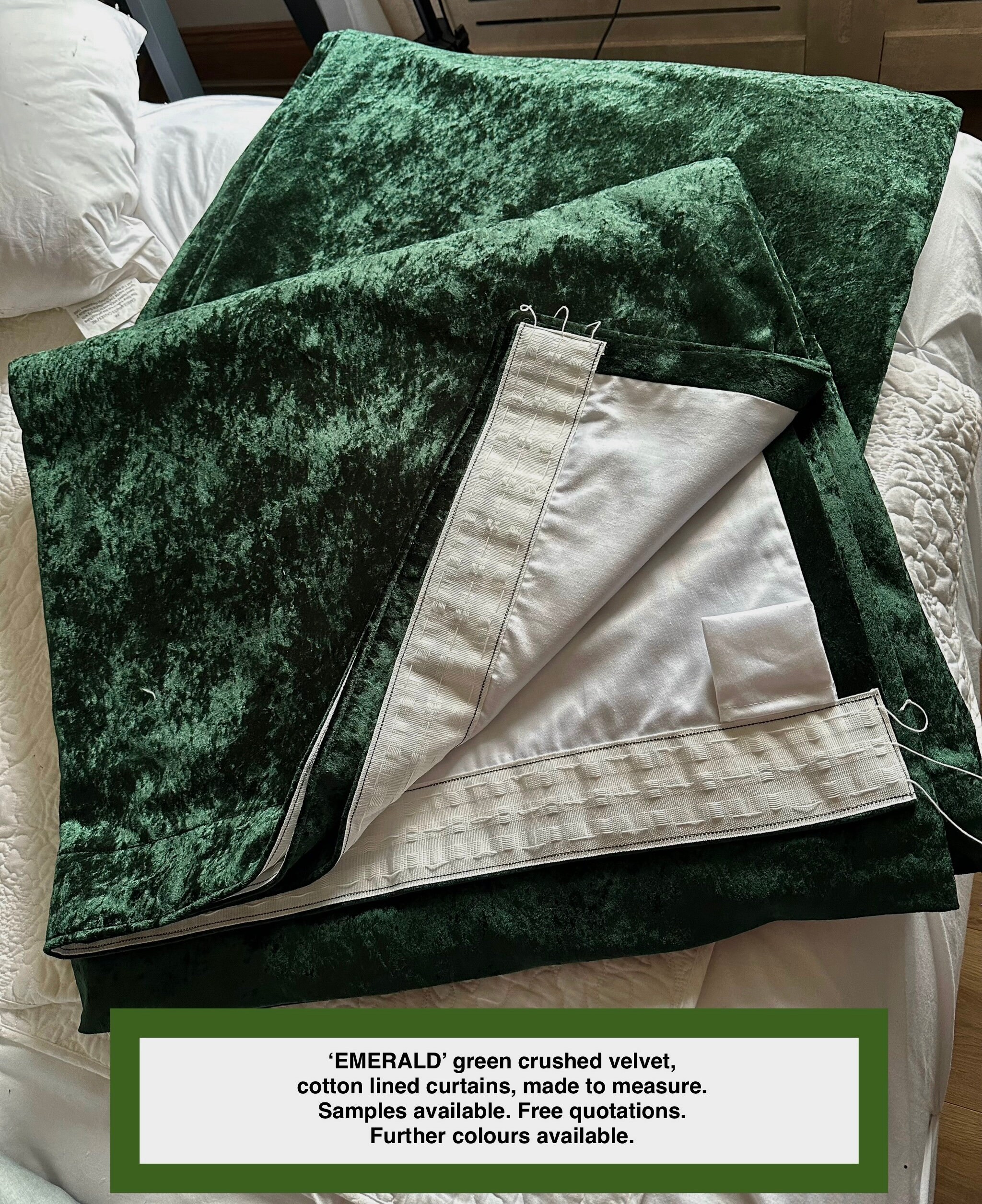 Emerald Green Velvet Fabric UK