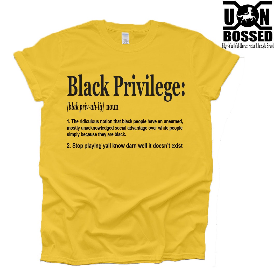 Black privilege shirt Clearance