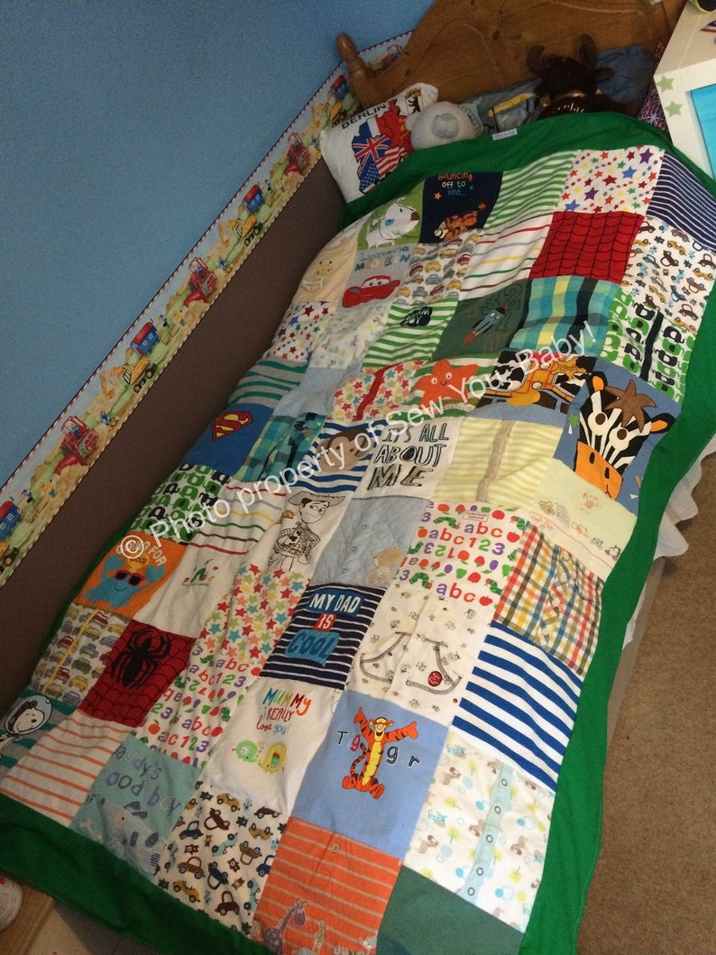 Memory Blankets made using your favourite clothes Etsy