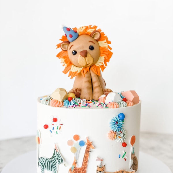 Custom Fondant Figure, Hiding Dog, or Animal Cake Topper