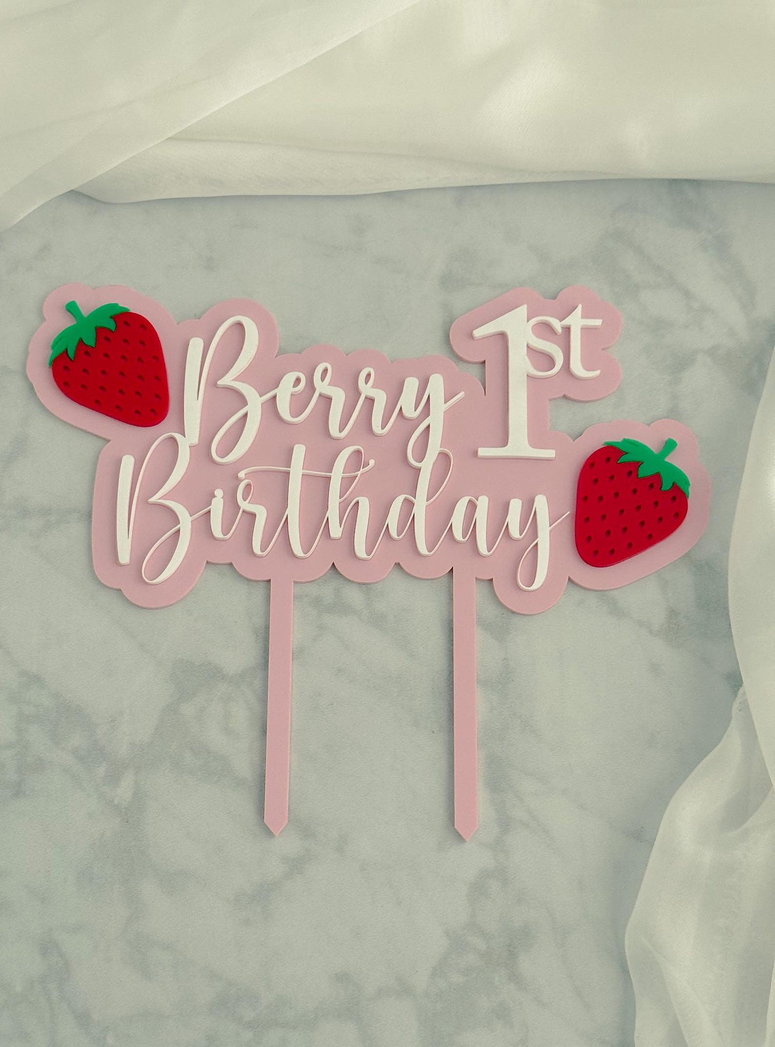 Strawberry Cake Decorating Kit Berry 1st Birthday Berry Sweet Cake ...
