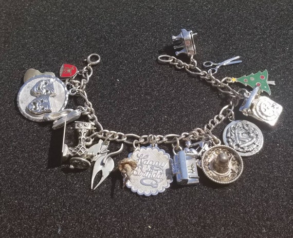 Vintage Charm bracelet, September Girl Vintage Cha