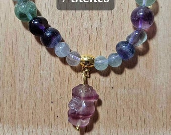 Fluorite Seahorse Crystal Bracelet Inclusive Sizes