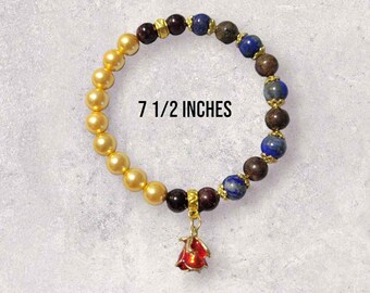 Beauty and the Beast Crystal and Shell Pearl Bracelet