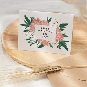 Je voulais juste dire carte, Juste une carte de note, Juste parce que la carte, Penser à votre carte, Carte d’amitié, Envoi de carte d’amour, Multipack de cartes
