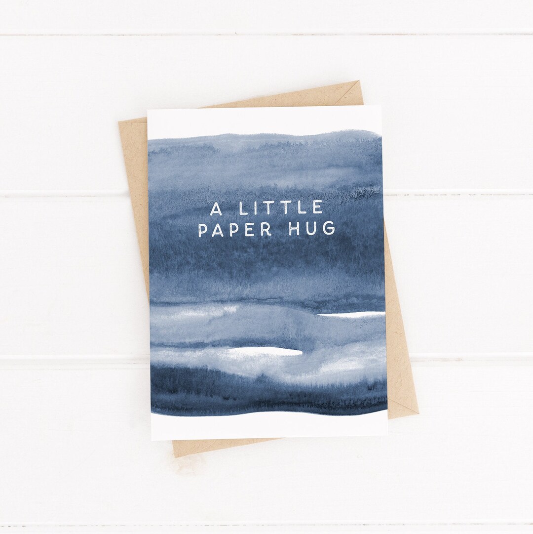 Paper Hug Card Miss You Card Friendship Card Sending Love Card Paper Hug Card Miss You Card Friendship Card Sending Love Card