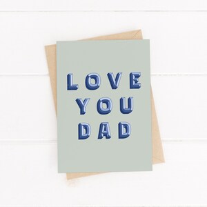 Liebe dich Papa Karte, Happy Father's Day Karte, Vatertagskarte UK, Karten für Dads, lustige Vatertagskarten