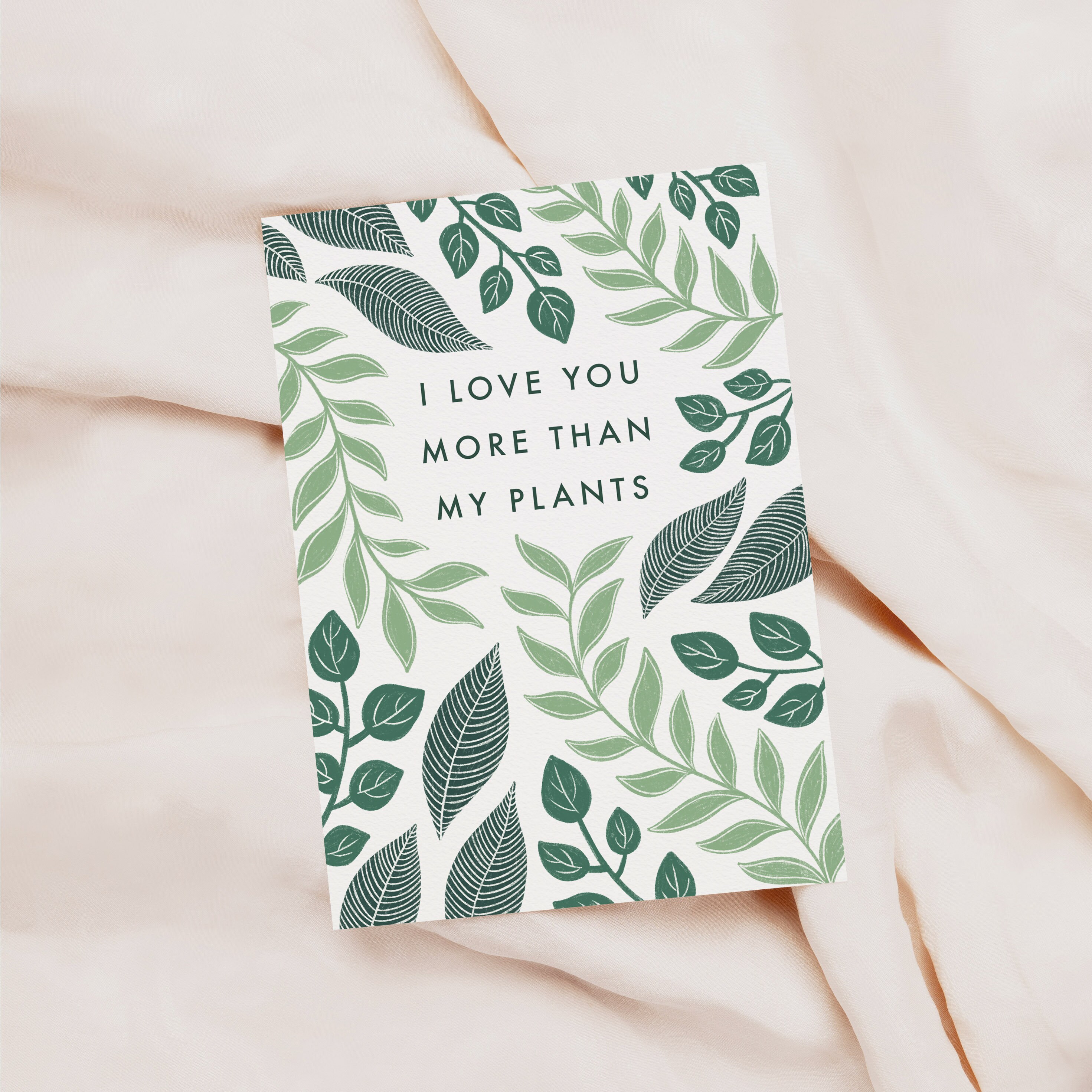 Botanical Plant Lover Card: 