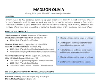 Teacher Resume Writing: Custom Educator Resume Design
