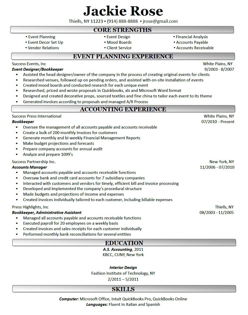 resume writing assistance