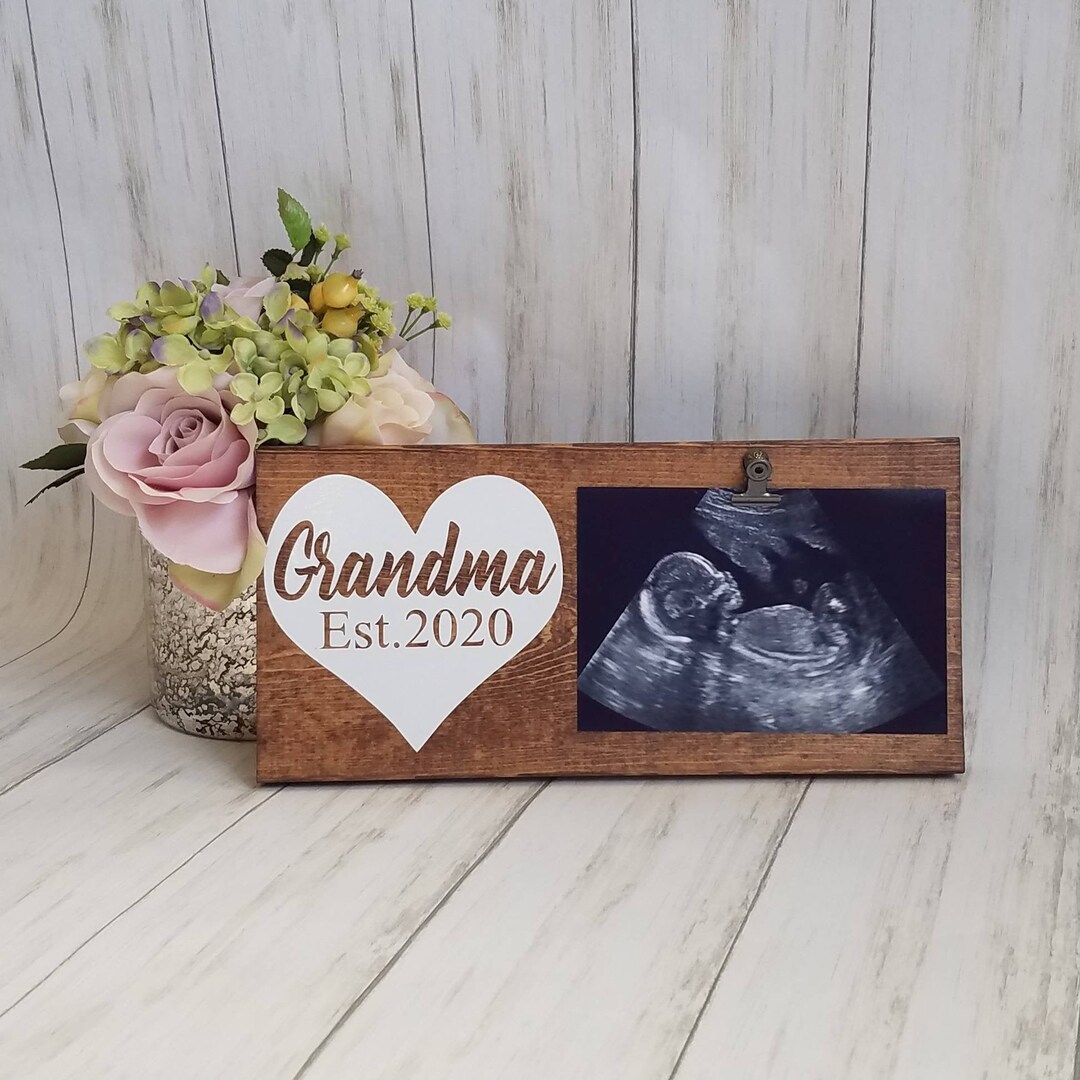Ultrasound Frame Baby Announcement Grandparent Grandparent Pregnancy