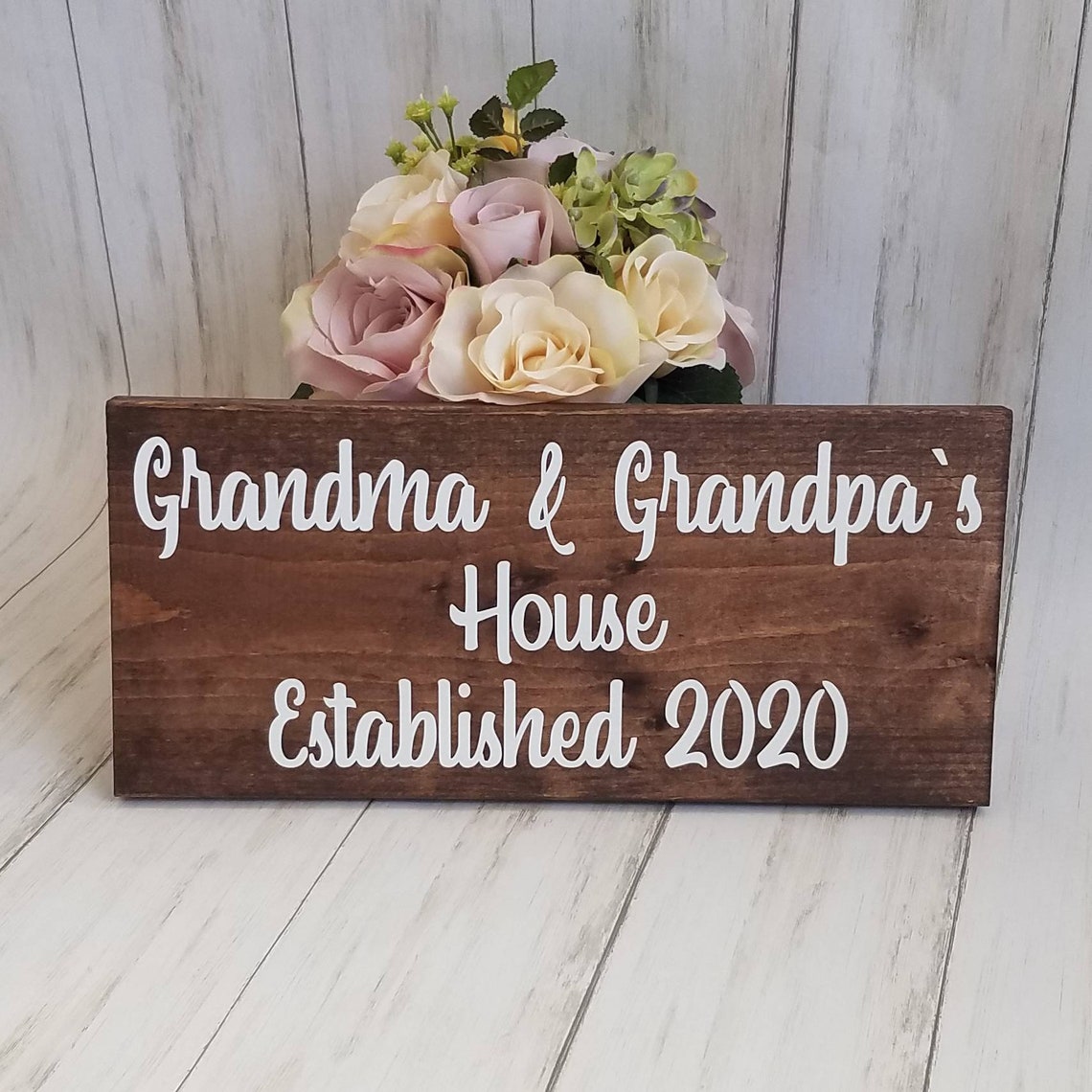 Grandma and Grandpa sign Grandma and Grandpa House sign Gift Etsy