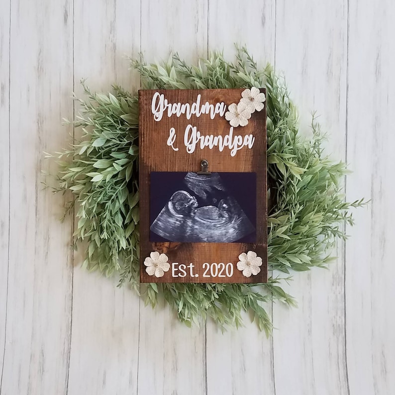 Sonogram Picture Frame, Baby Ultrasound, Baby Announcement Grandparent, Grandparents Gift 