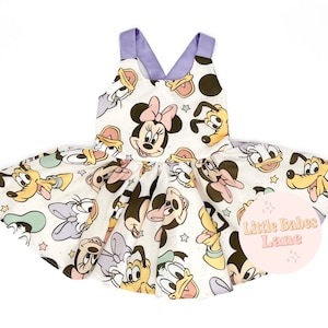 Mouse Club Friends Dress,Princess Dress,Minnie Dress,Mickey Dress,Second Birthday Outfit,Girsl Birthday Outfit,Girls Dresses