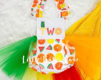 Twotti Frutti, First Birthday outfit girl, Cake Smash Romper, First Birthday, First Birthday Tutu Romper, Tutu Dress, Cake Smash outfit