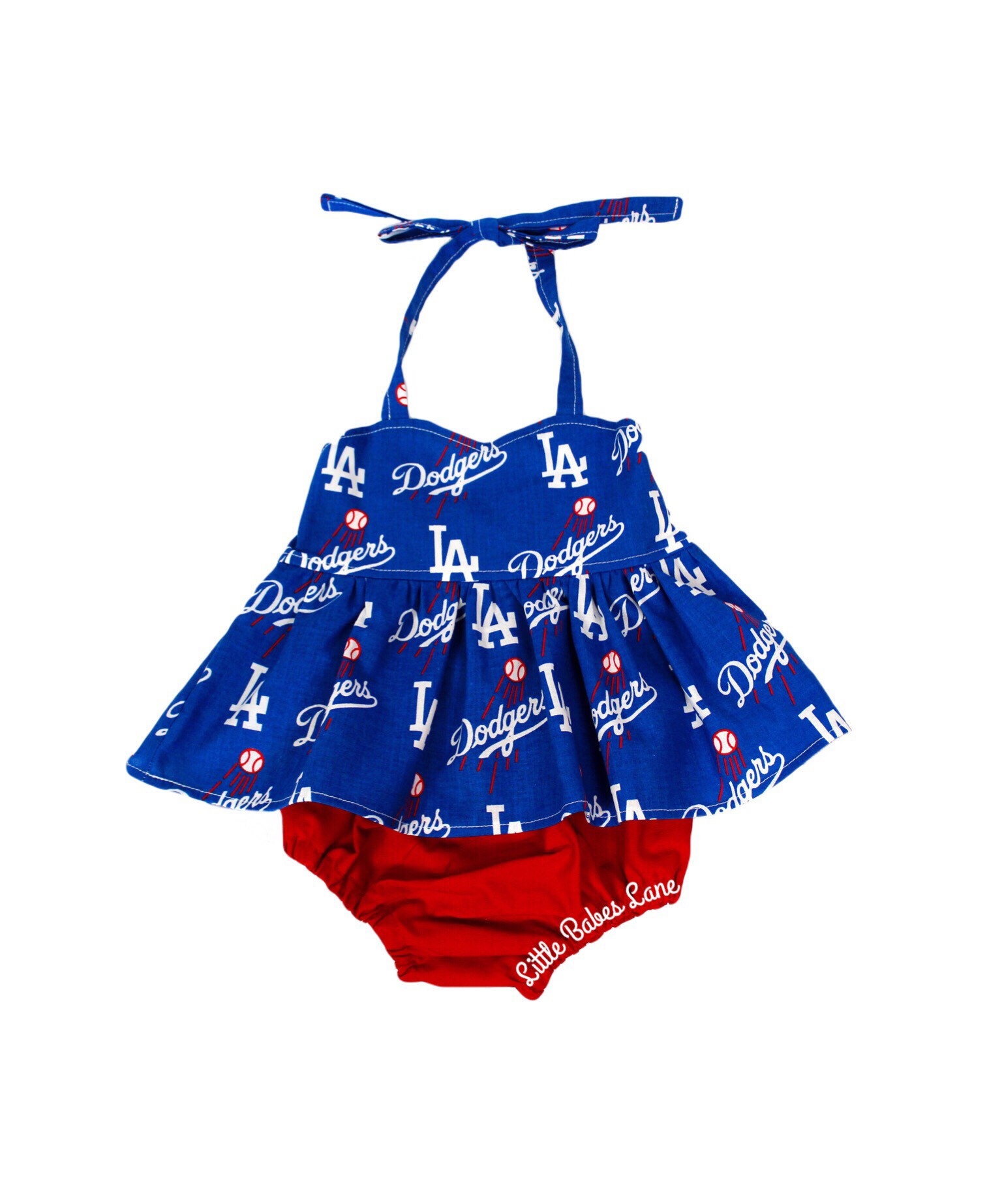 Dodgers Summer Set First Birthday 2nd Birthday Girls Coming Home Outfit Girls Clothes Summer Dress MLB Baby Girl Halter Top Etsy